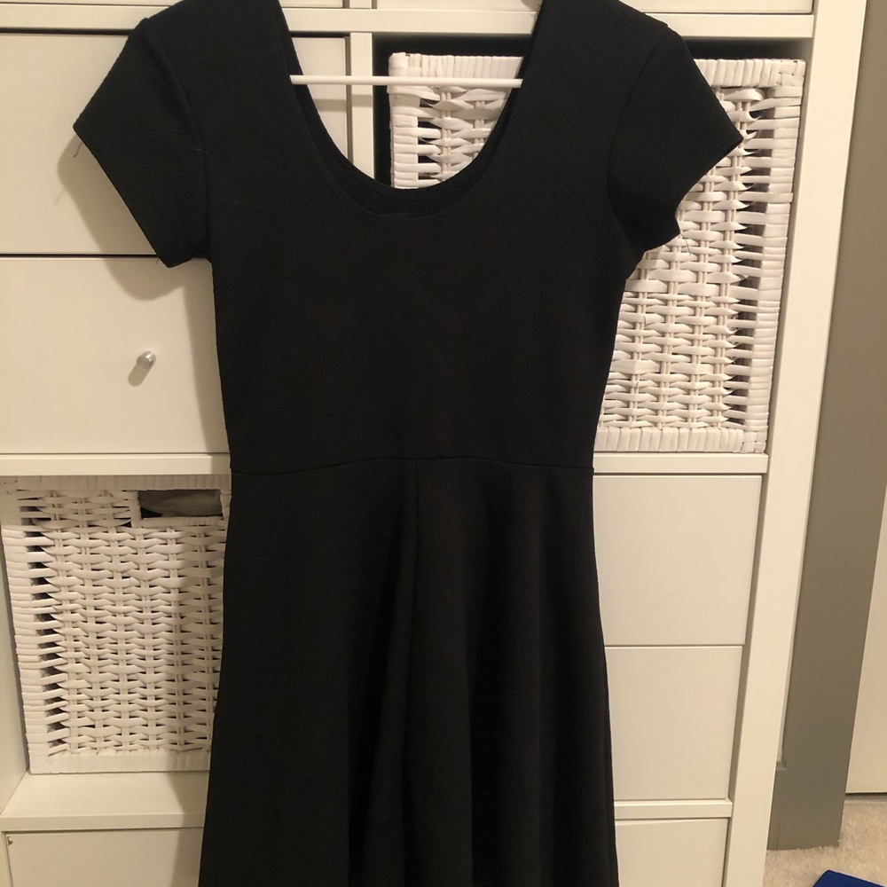Black c cut party dress